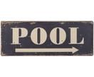 Wandschild Pool