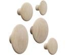 Design Wandhaken-Set The Dots Wood, 5-tlg.