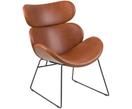 Fauteuil contemporain en cuir synthétique Cazar