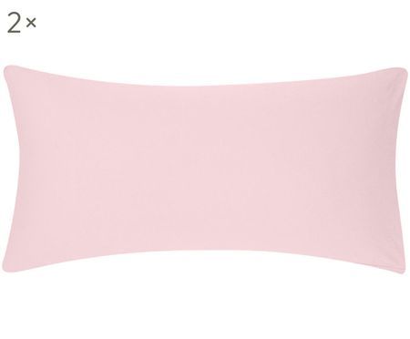 Flanell Kissenbezug Rosa 2 Stück