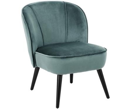 Fauteuil en velours Lucky