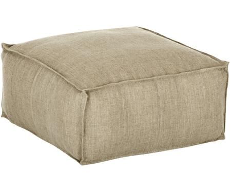 Pouf in lino Saffron