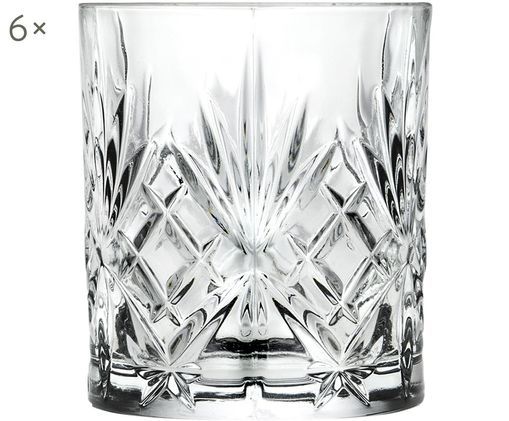 Verres à Whisky En Cristal Melodia 6 Pièces