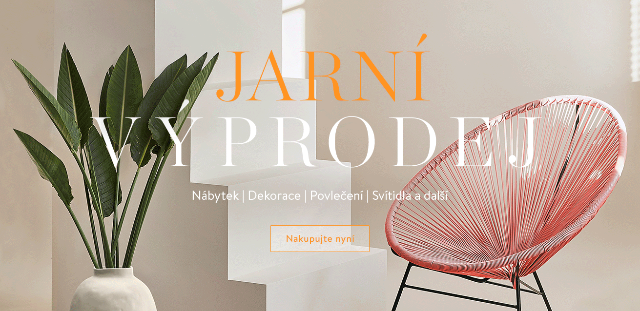 Jarní VÝPRODEJ Nábytek | Dekorace | Povlečení | Svítidla a další