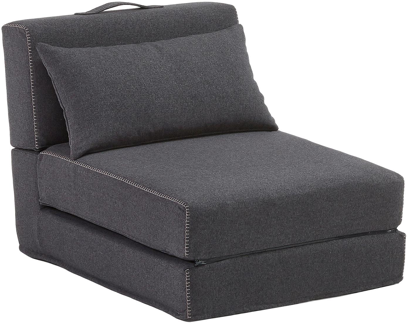 Poltrona Letto Singolo Pieghevole In Tessuto Grigio Grafite Arty Westwingnow