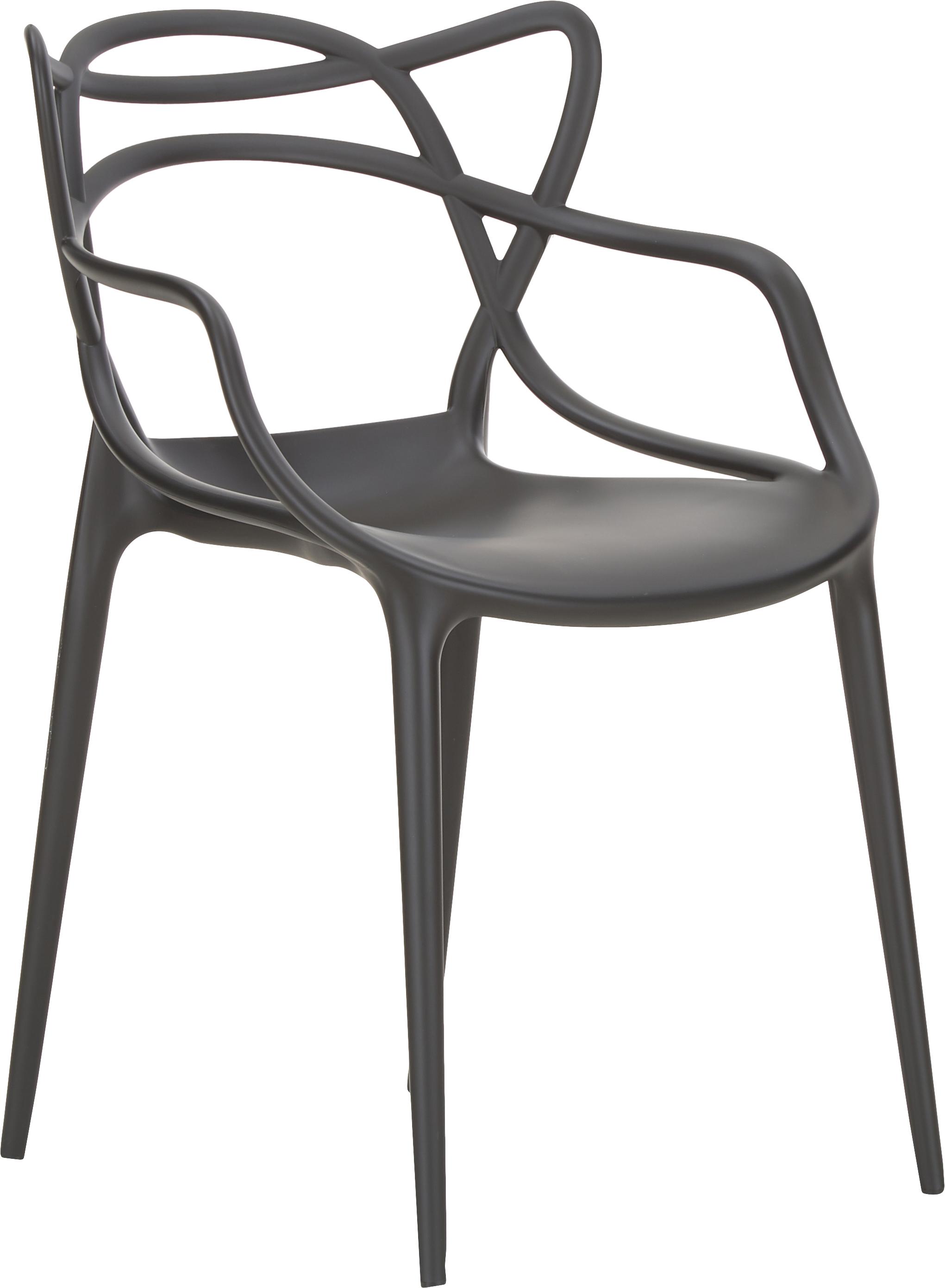 en. casa 2x Design sillas de comedor silla blanco plástico plástico retro acero