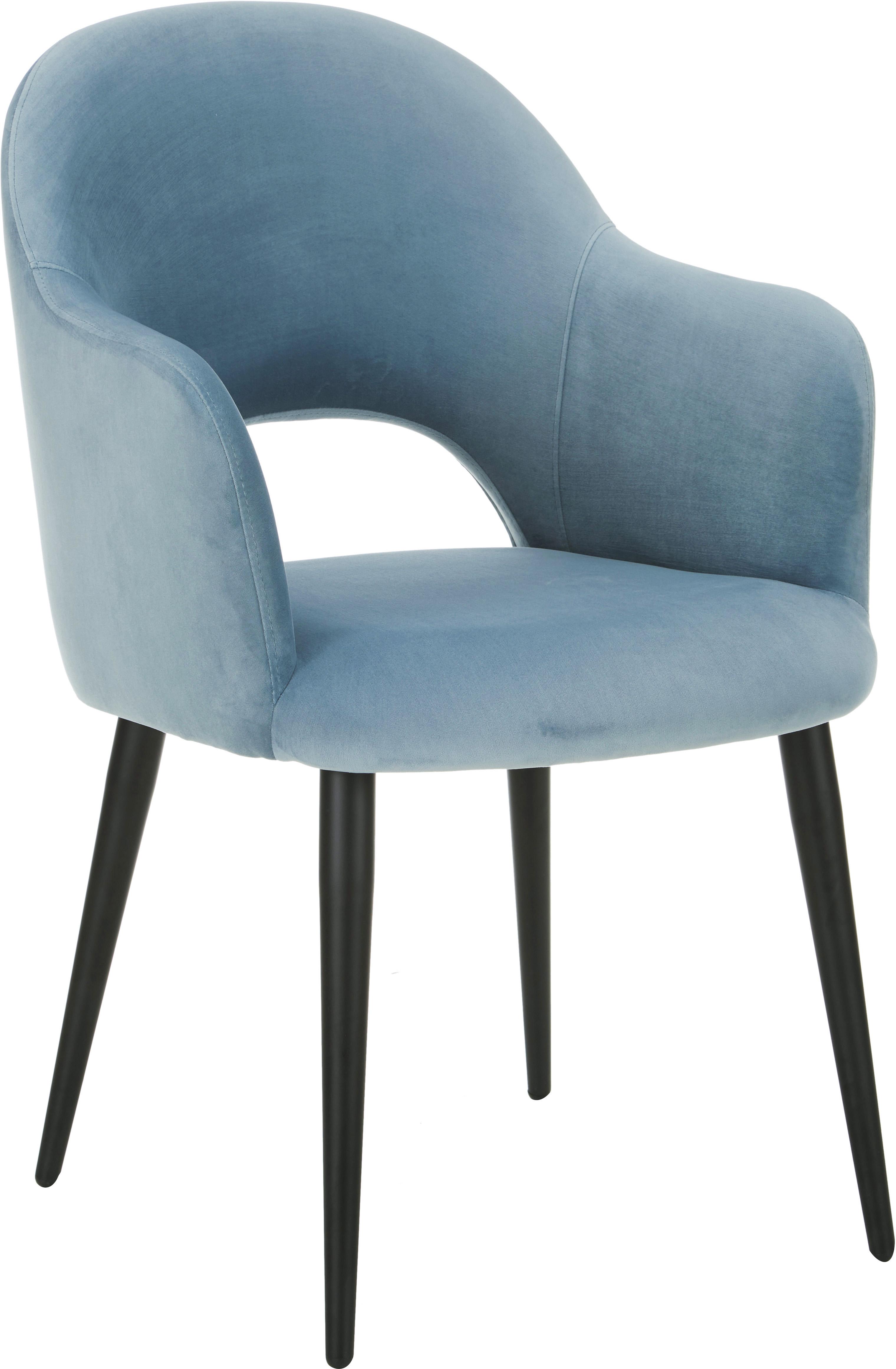 sedia velluto azzurro