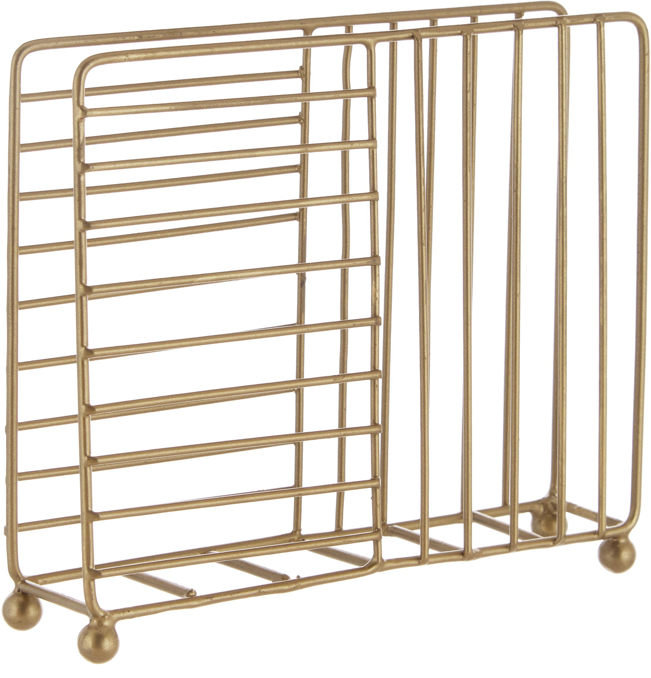 Farbe Ma/ße Gold 30 x 20x 21 cm Madam Stoltz Serviettenst/änder und Serviettenhalter aus Metall