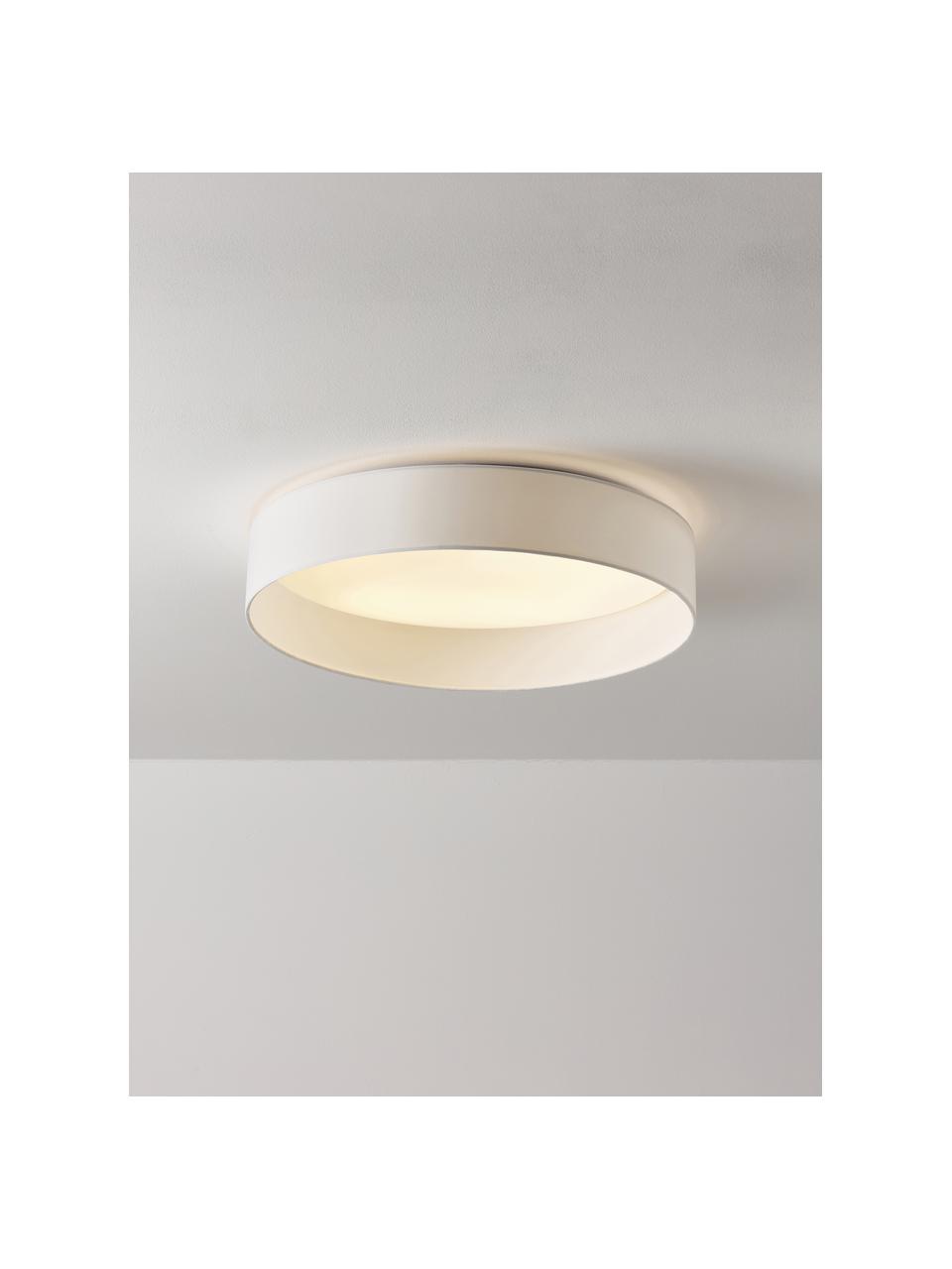 LED plafondlamp Helen, Diffuser: kunststof, Wit, Ø 52 x H 11 cm