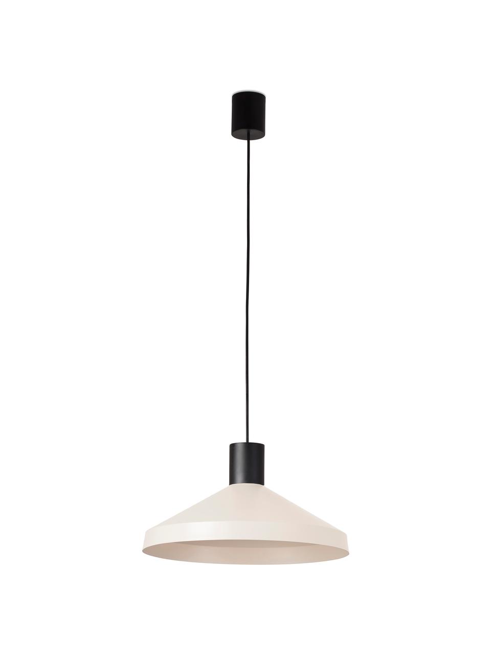 Lampa wisząca scandi Kombo, Jasny beżowy, czarny, Ø 40 x W 21 cm