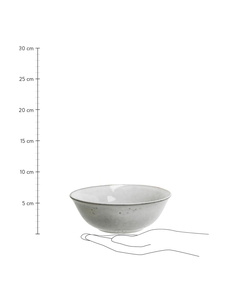 Bol artisanal Nordic Sand, Ø 21 cm, Grès cérame, Tons gris et beiges, Ø 21 x haut. 8 cm
