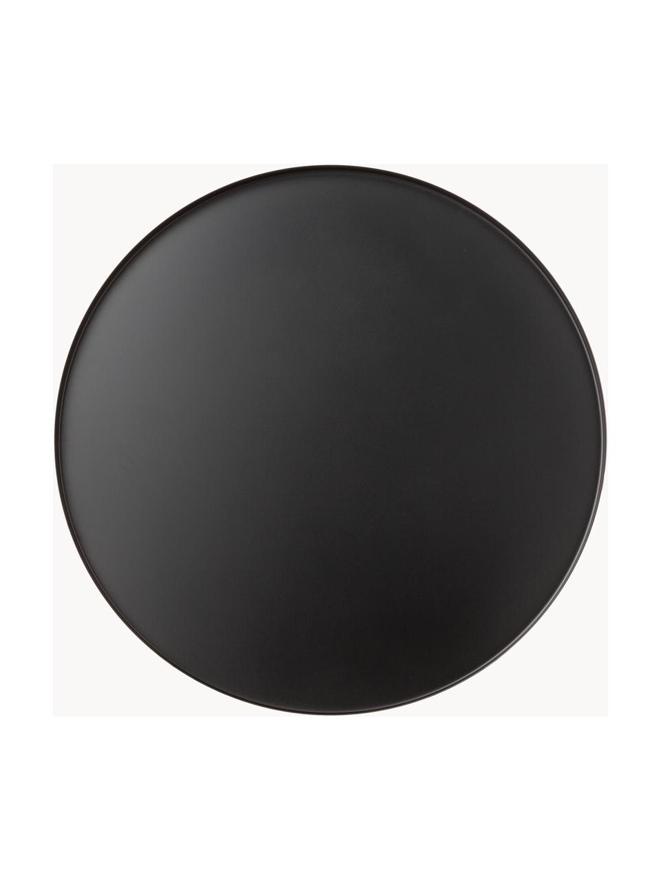 Kulatý dekorativní tác Circle, Nerezová ocel s práškovým nástřikem, Černá, Ø 40 cm, V 2 cm