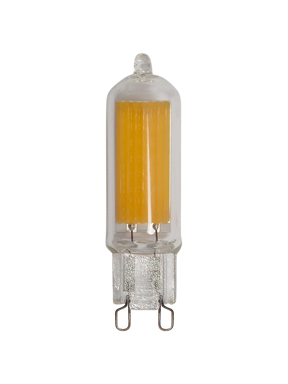 G9 Leuchtmittel, 3W, warmweiß, 1 Stück, Leuchtmittelschirm: Glas, Leuchtmittelfassung: Aluminium, Transparent, Ø 1 x H 6 cm