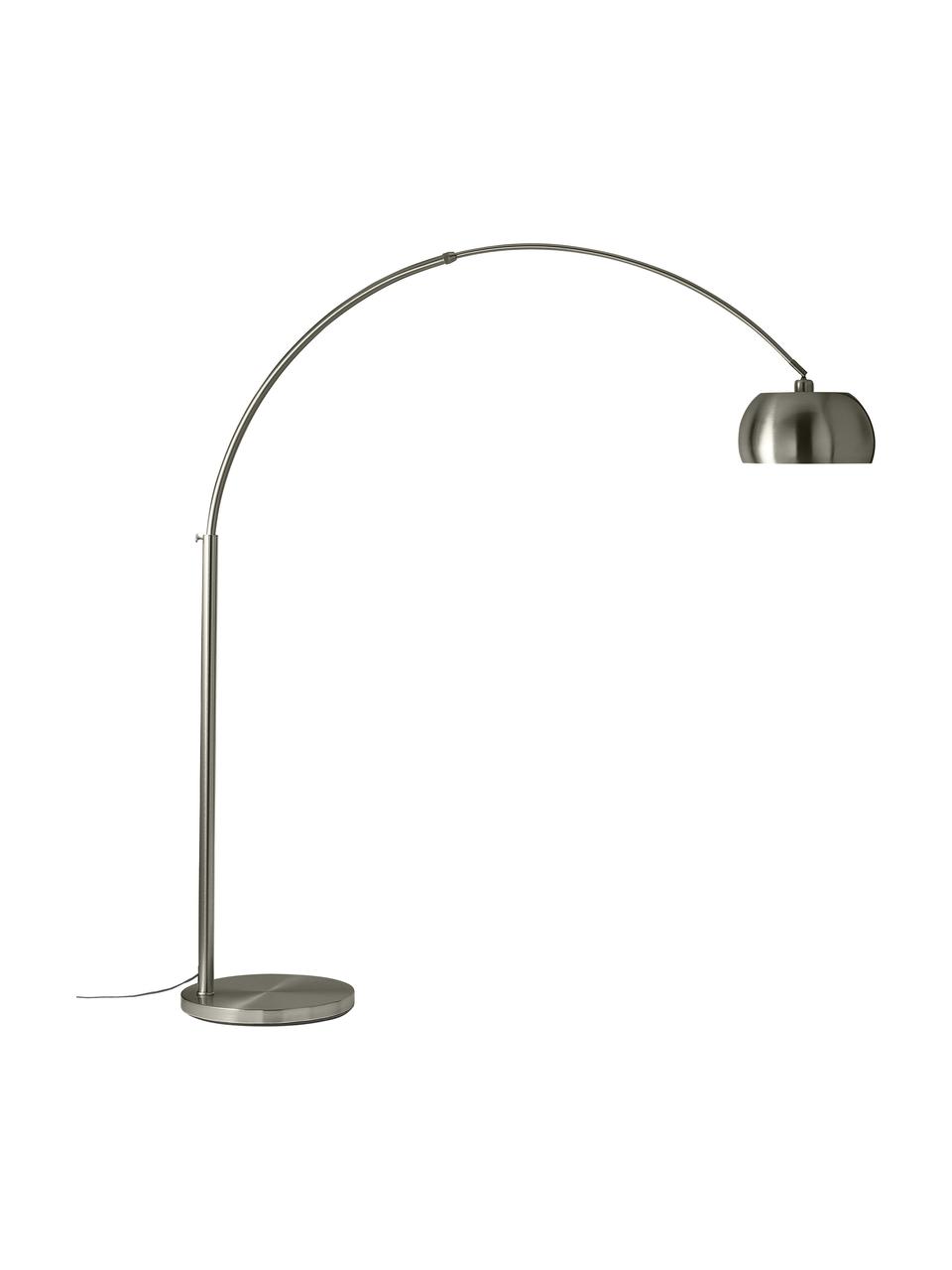 Veľká oblúková lampa Bowie, Chrómová, Ø 32 x V 202 cm