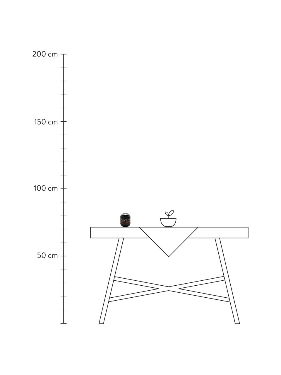 Lámpara de mesa solar para exterior Eniny, Lámpara: acero recubierto, Negro, Ø 12 x Al 13 cm