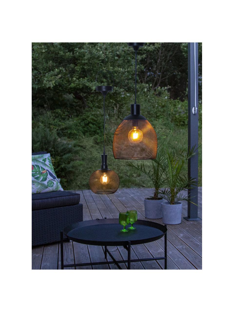 Solar outdoor LED lamp Sunlight, Metall, Kunststoff, Zwart, Ø 29 x H 35 cm