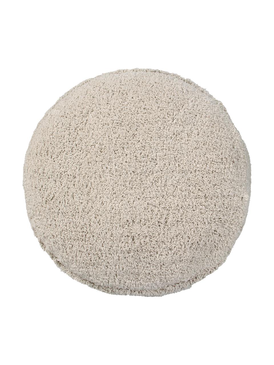 Pouf per bambini fatto a mano Chill, Rivestimento: 97% cotone, 3% fibra sint, Beige, Ø 50 x Alt. 20 cm