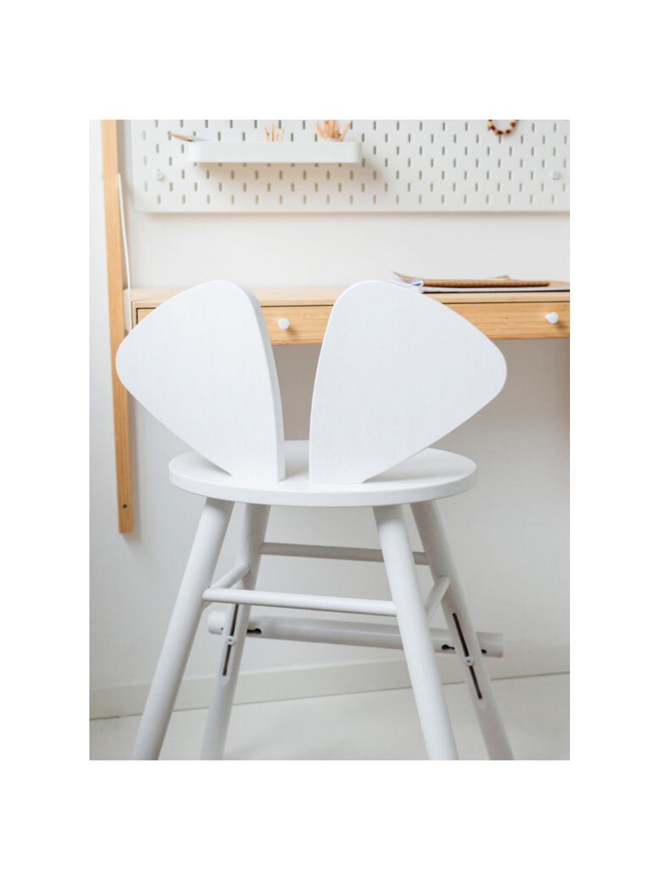 Krzesło dla dzieci z drewna dębowego Mouse, Fornir dębowy lakierowany

Ten produkt jest wykonany z drewna pochodzącego ze zrównoważonych upraw, które posiada certyfikat FSC®., Biały, S 52 x G 41 cm