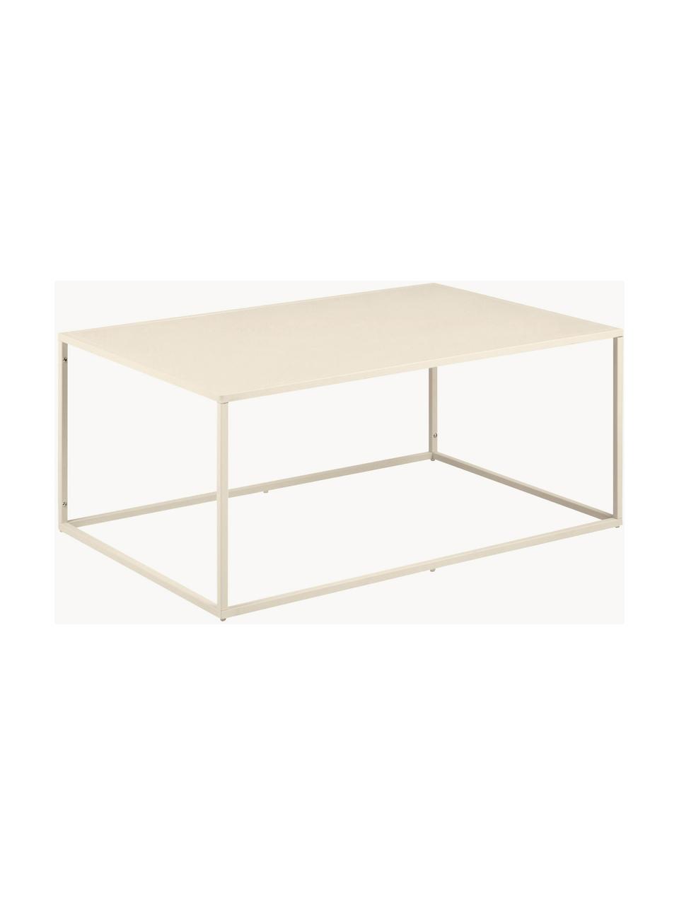 Table basse en métal Neptun, Métal, revêtement par poudre, Beige, larg. 90 x prof. 60 cm