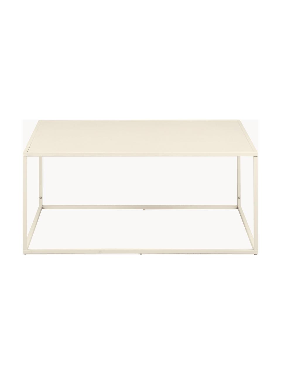 Table basse en métal Neptun, Métal, revêtement par poudre, Beige, larg. 90 x prof. 60 cm