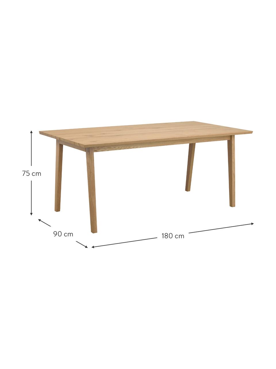 Stół do jadalni Melfort, rozsuwany, Nogi: lite drewno brzozowe z fo, Drewno naturalne, S 180/280 x G 90 cm
