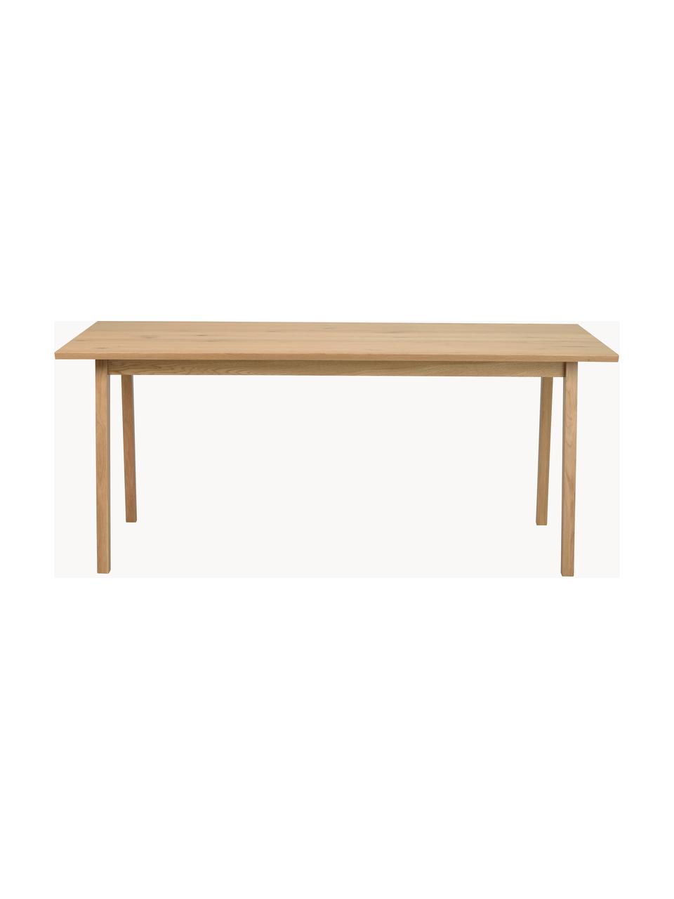 Mesa de comedor extensible Melfort, 180 - 280 x 90 cm, Tablero: fibras de densidad media , Bordes: madera de roble, Patas: madera de abedul maciza c, Madera, An 180 x F 90 cm