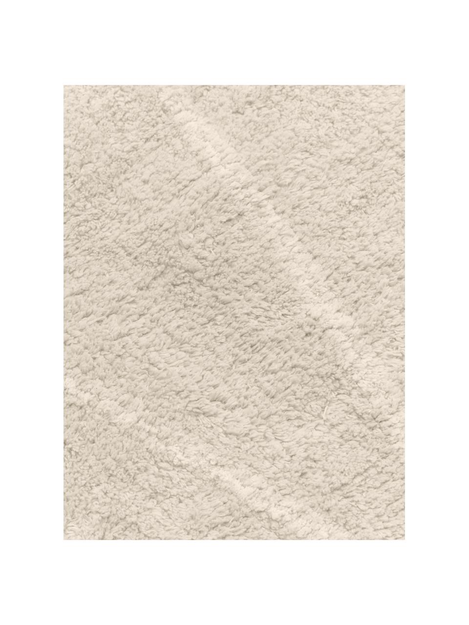 Tapis en coton tufté main Bina, Beige, larg. 80 x long. 150 cm (taille XS)