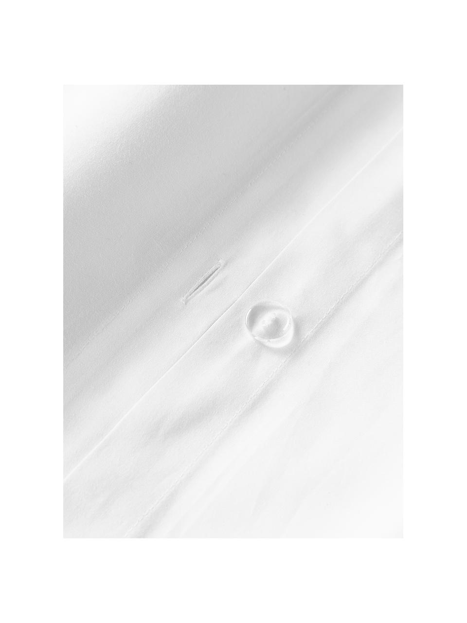 Baumwollperkal-Bettdeckenbezug Elsie, Webart: Perkal Fadendichte 200 TC, Weiß, B 200 x L 200 cm
