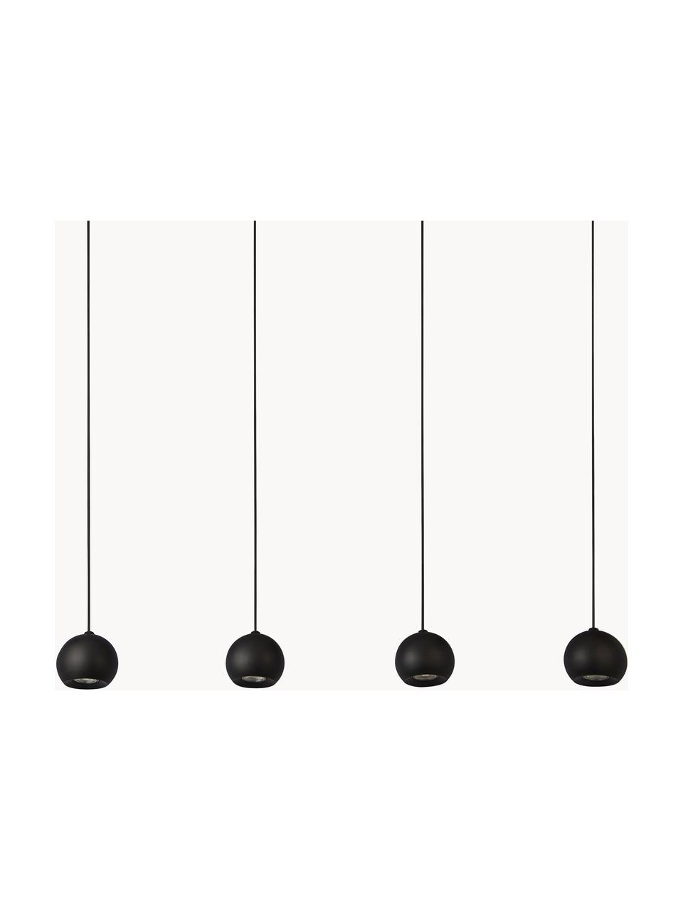 Grande suspension grappe Eindhoven, Noir, larg. 125 x haut. 20 cm