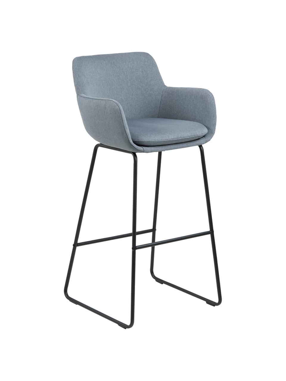 Barová židle Lisa, 2 ks, Šedo-modrá