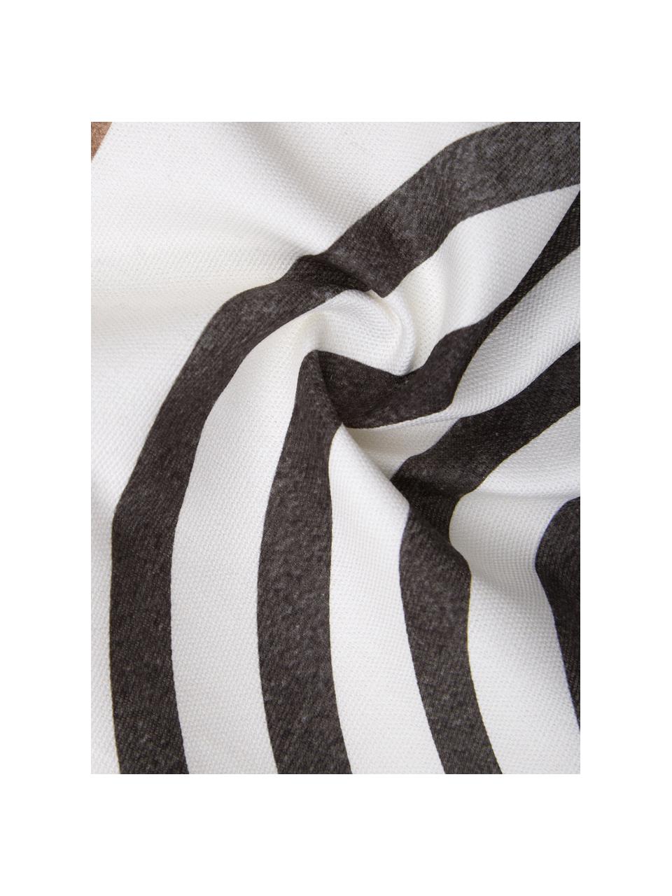 Kissenhülle Safia mit abstraktem Print aus Bio-Baumwolle, 100% Bio-Baumwolle, GOTS-zertifiziert, Mehrfarbig, 45 x 45 cm