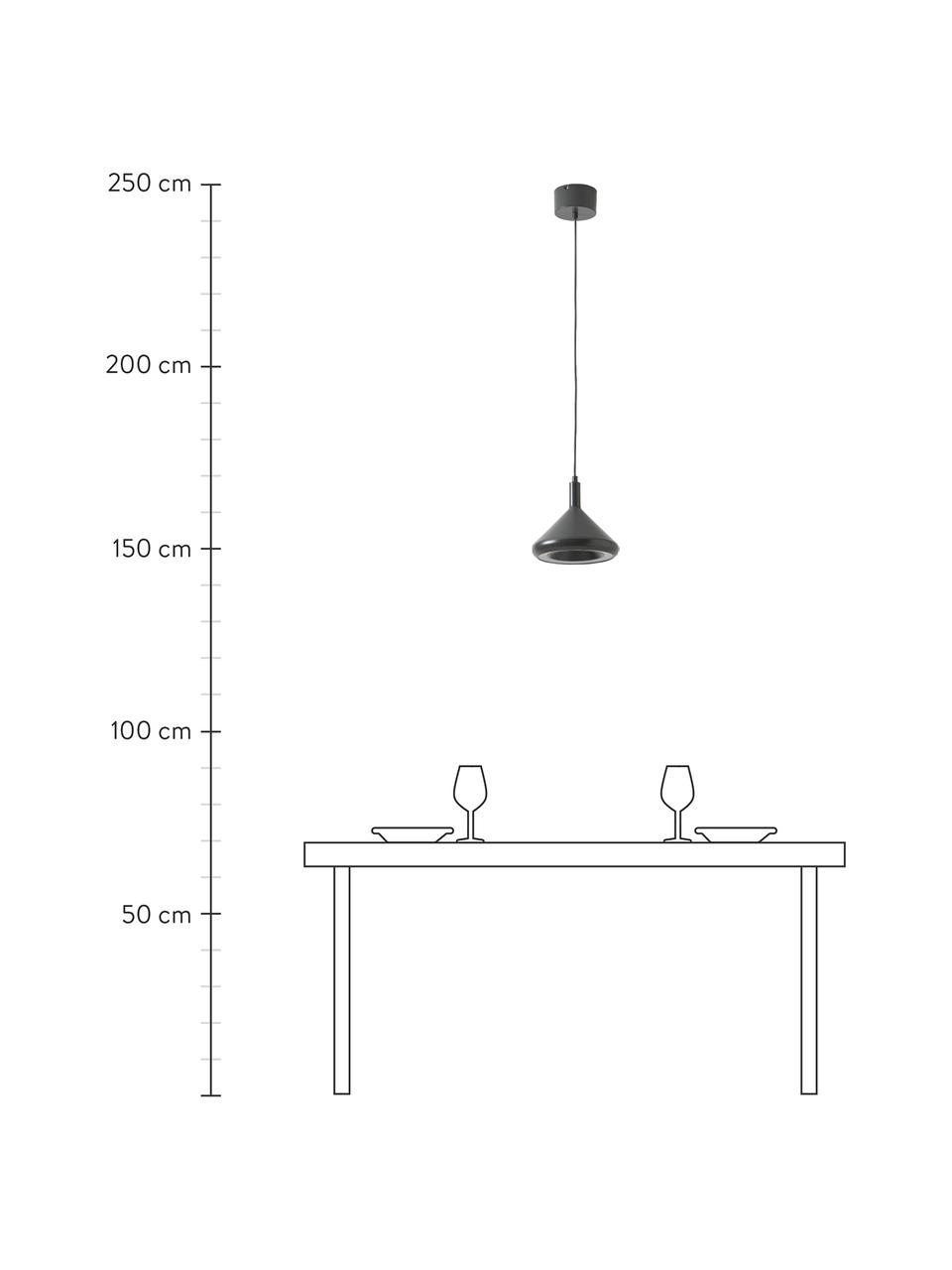 LED-Pendelleuchte Alva, Anthrazit, Ø 24 x H 150 cm