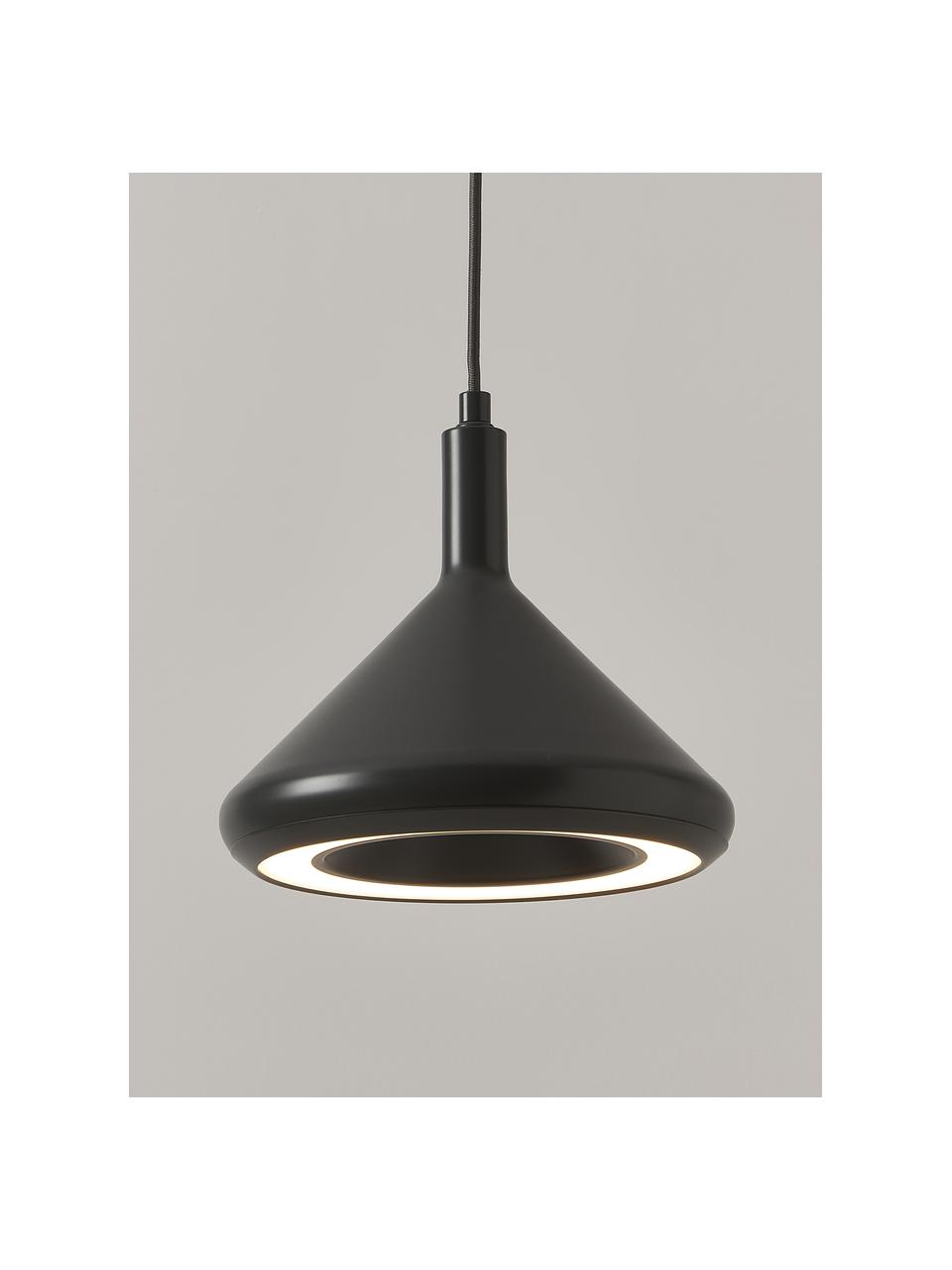Lámpara de techo LED Alva, Cable: cubierto en tela, Gris antracita, Ø 24 x Al 150 cm