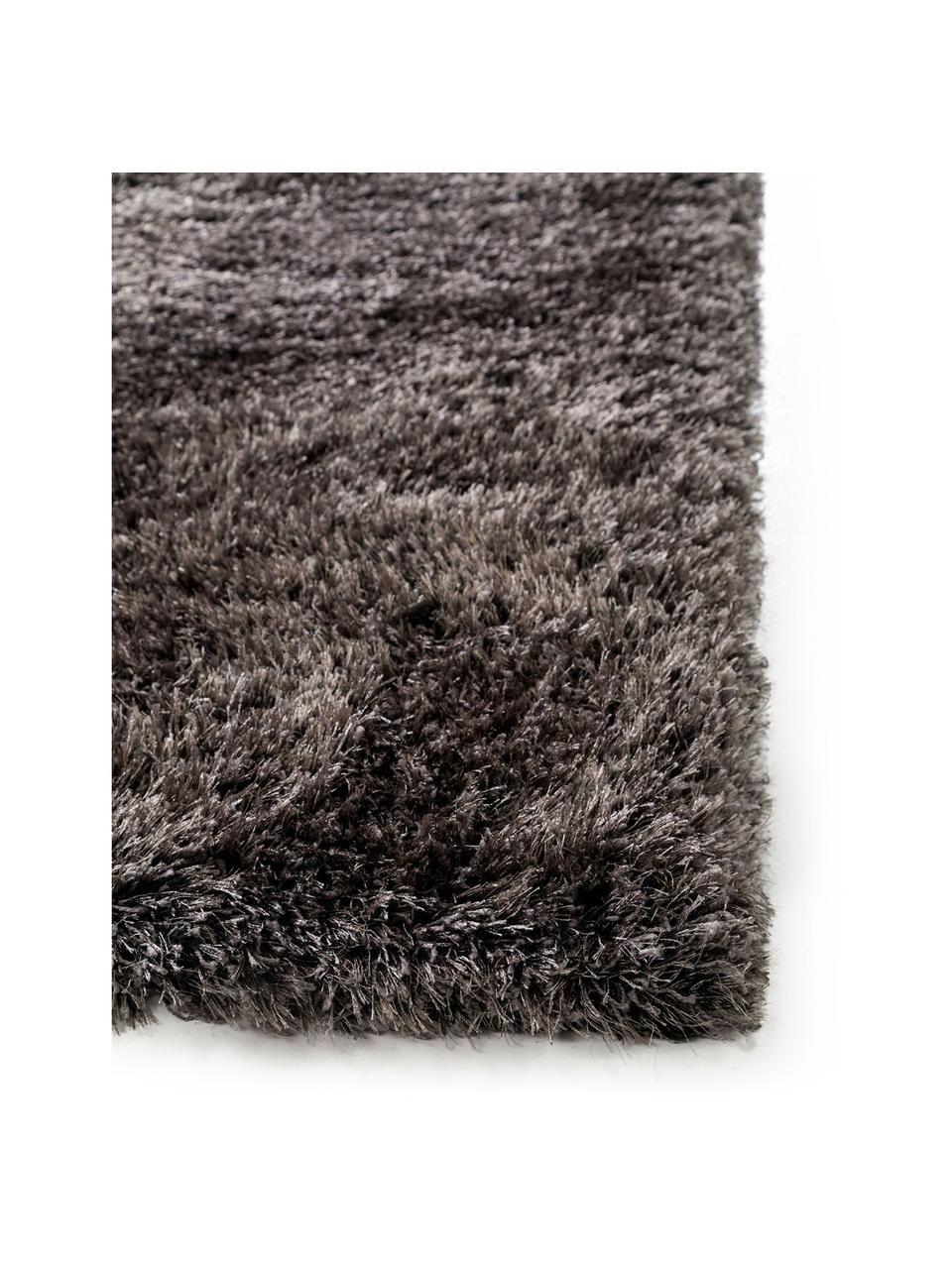 Tapis épais à surface brillante Lea, Anthracite