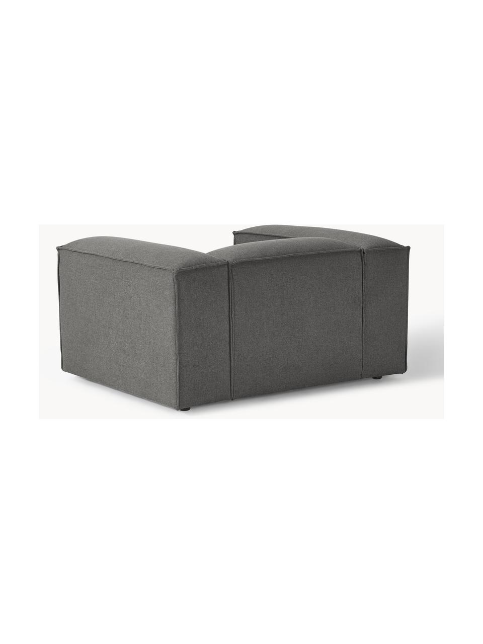 Sillón Lennon, Tapizado: 100% poliéster Alta resis, Estructura: madera de pino maciza, ma, Patas: plástico Este producto es, Tejido gris antracita, An 130 x F 101 cm