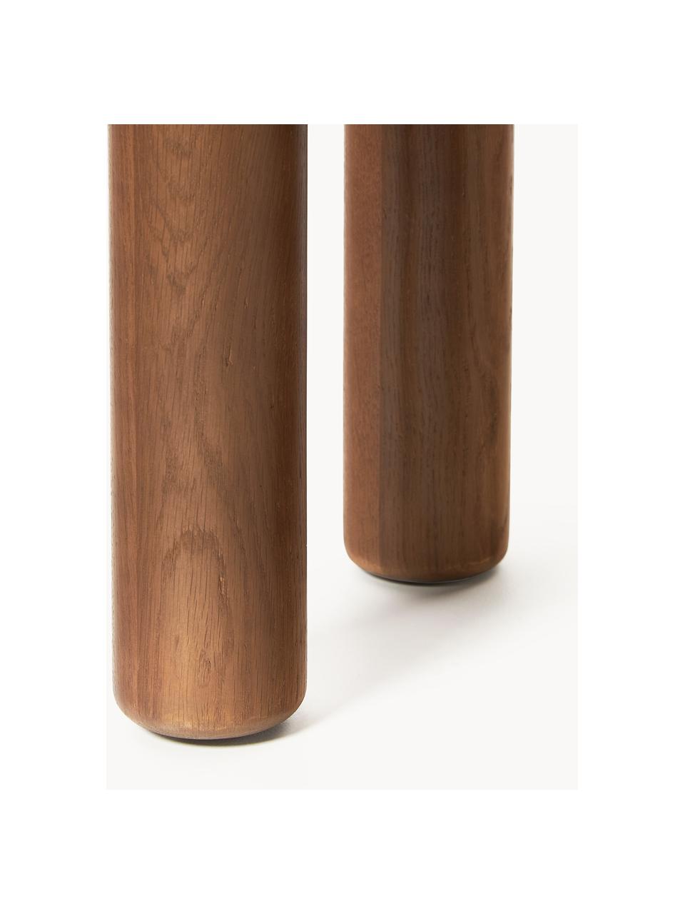 Runder Beistelltisch Didi aus Eichenholz, Massives Eichenholz, geölt

Dieses Produkt wird aus nachhaltig gewonnenem, FSC®-zertifiziertem Holz gefertigt., Walnussholz, Ø 40 x H 45 cm