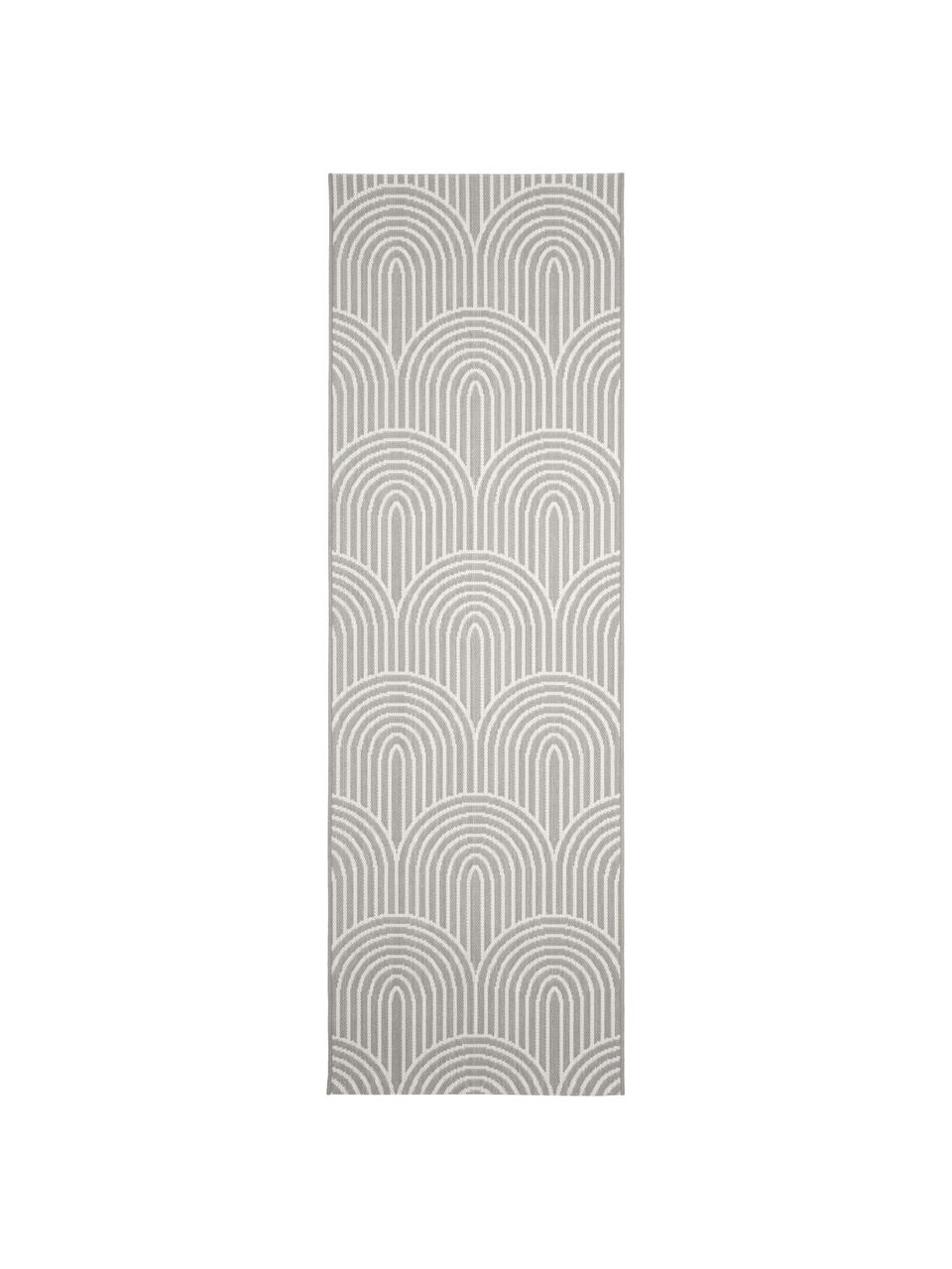 In- & Outdoorläufer Arches, 86 % Polypropylen, 14 % Polyester, Grau, Cremeweiß, B 80 x L 250 cm