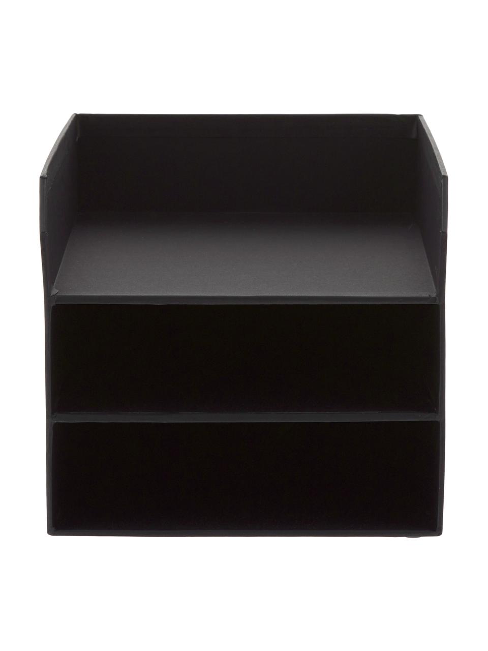 Szuflada na dokumenty Trey, Tektura laminowana, Czarny, S 23 x W 21 cm