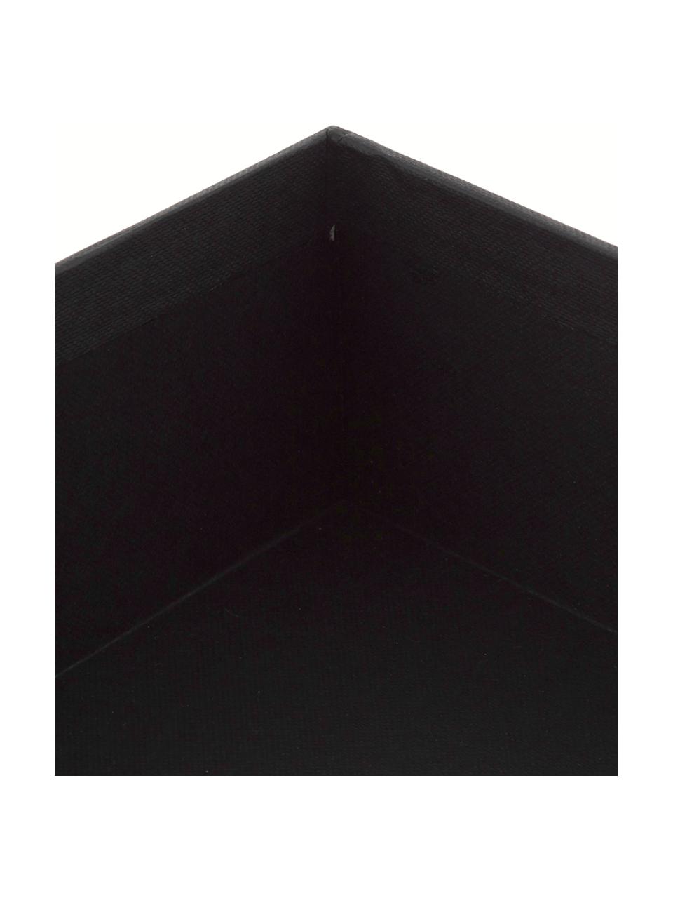 Documentenhouder Trey, Stevig, gelamineerd karton, Zwart, B 23 x H 21 cm