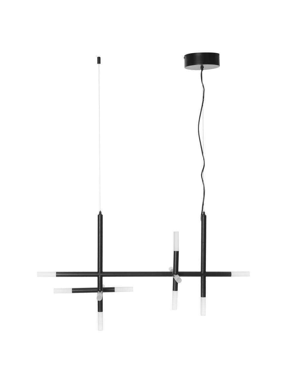 Velké závěsné LED svítidlo Gratia, Černá, bílá, Š 90 cm, V 90 cm