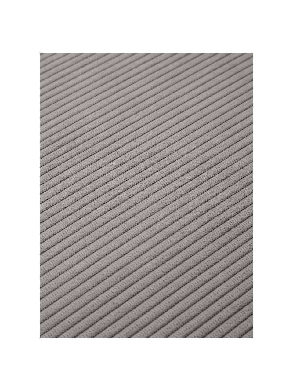 Sofa-Hocker Lennon aus Cord, Bezug: Cord (92 % Polyester, 8 %, Gestell: Massives Kiefernholz FSC-, Füße: Kunststoff Die Füße befin, Cord Grau, B 88 x T 88 cm