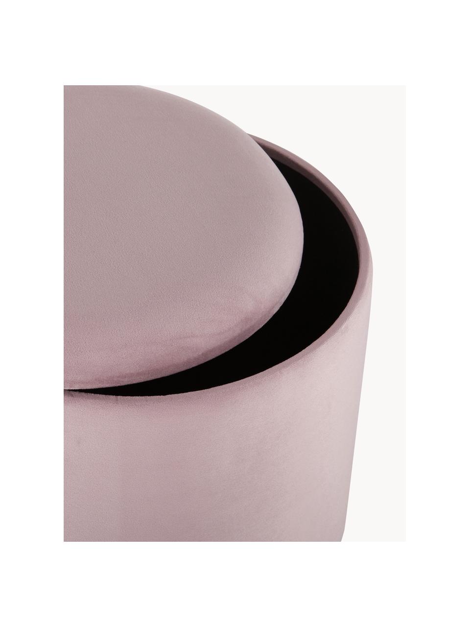 KONTE.DESIGN Pouf contenitore POLINA in Velluto Rosa : : Casa e  cucina