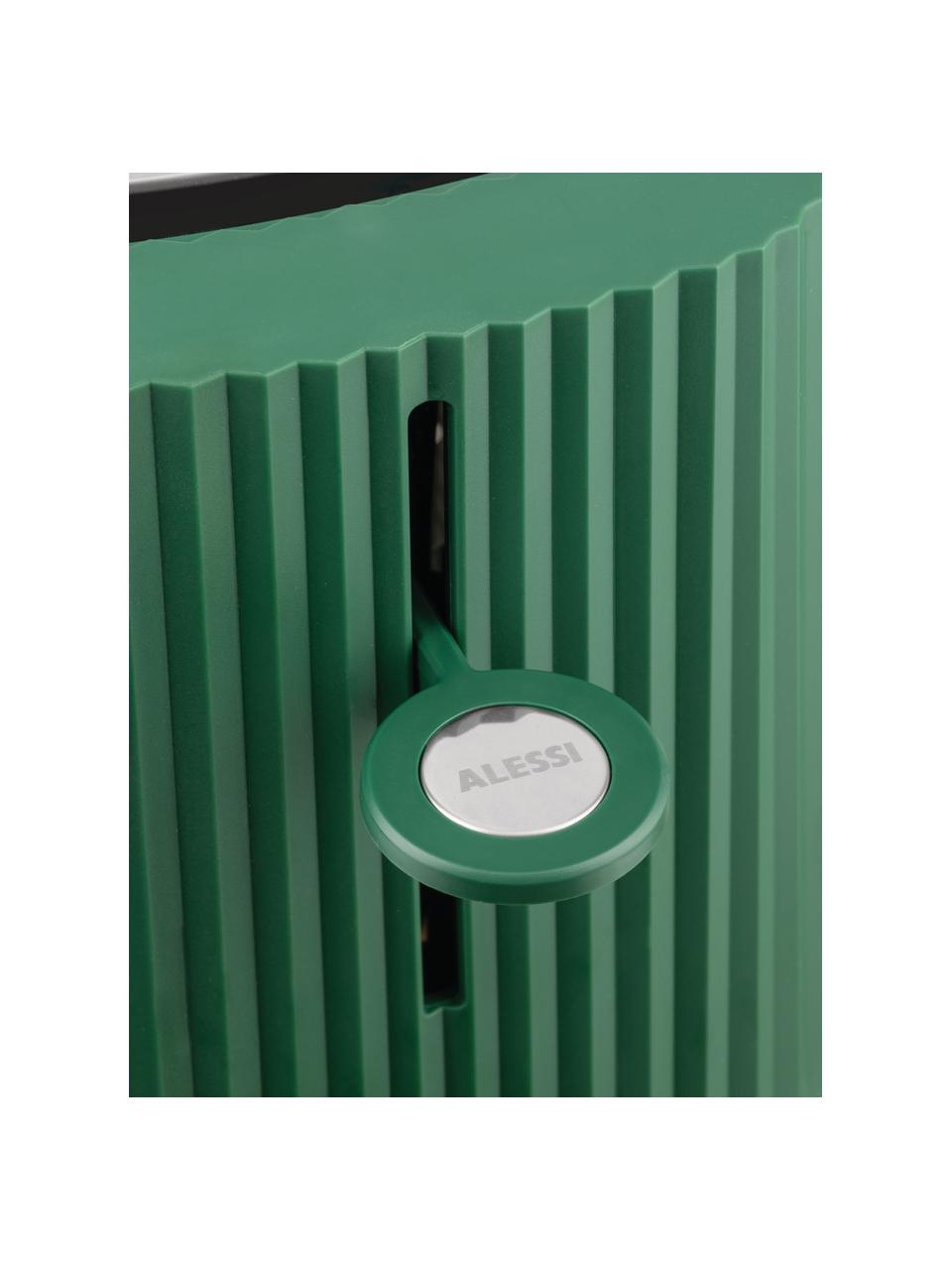 Broodrooster Plissé met gestructureerde oppervlak, Thermoplastische hars, Donkergroen, B 34 x D 19 cm