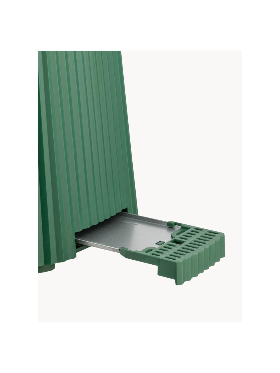 Topinkovač Plissé, Termoplastická pryskyřice, Tmavě zelená, Š 34 cm, H 19 cm