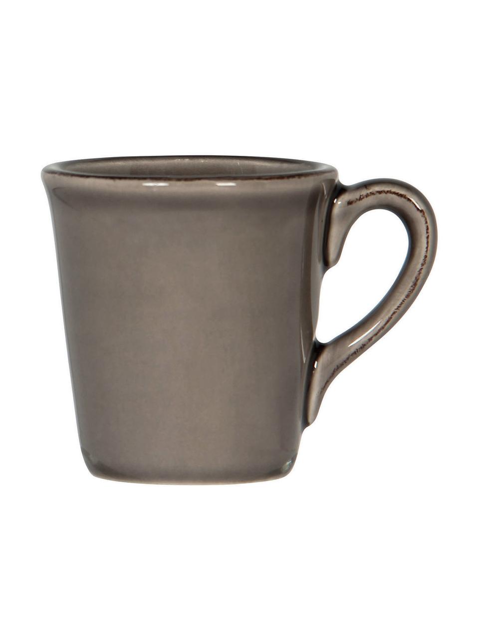 Tasse expresso Constance, 2 pièces, Grès cérame, Brun, Ø 8 x haut. 6 cm