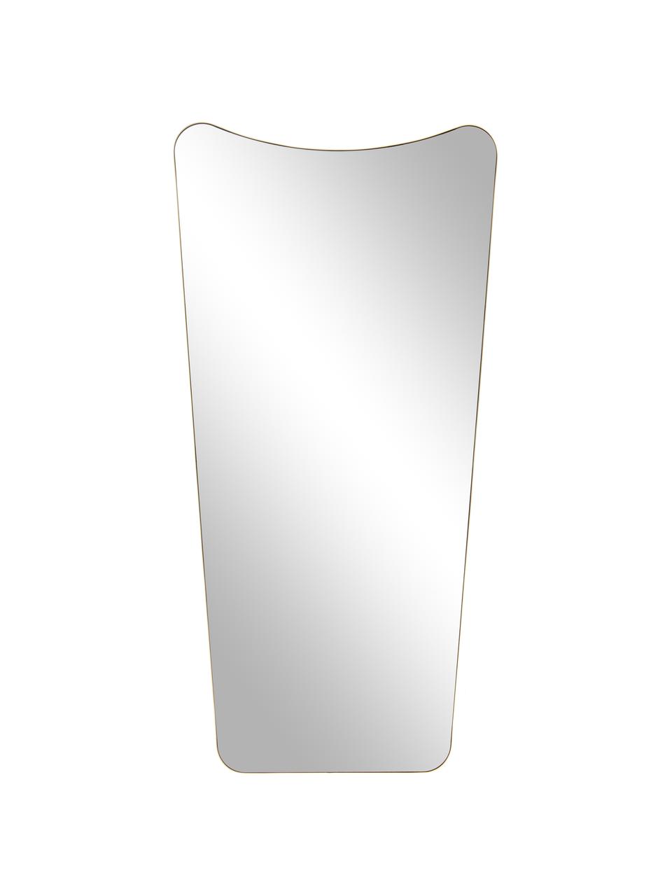 Espejo de pared Goldie, Estructura: metal con pintura en polv, Espejo: cristal, Parte trasera: tablero de fibras de dens, Dorado, An 70 x Al 140 cm