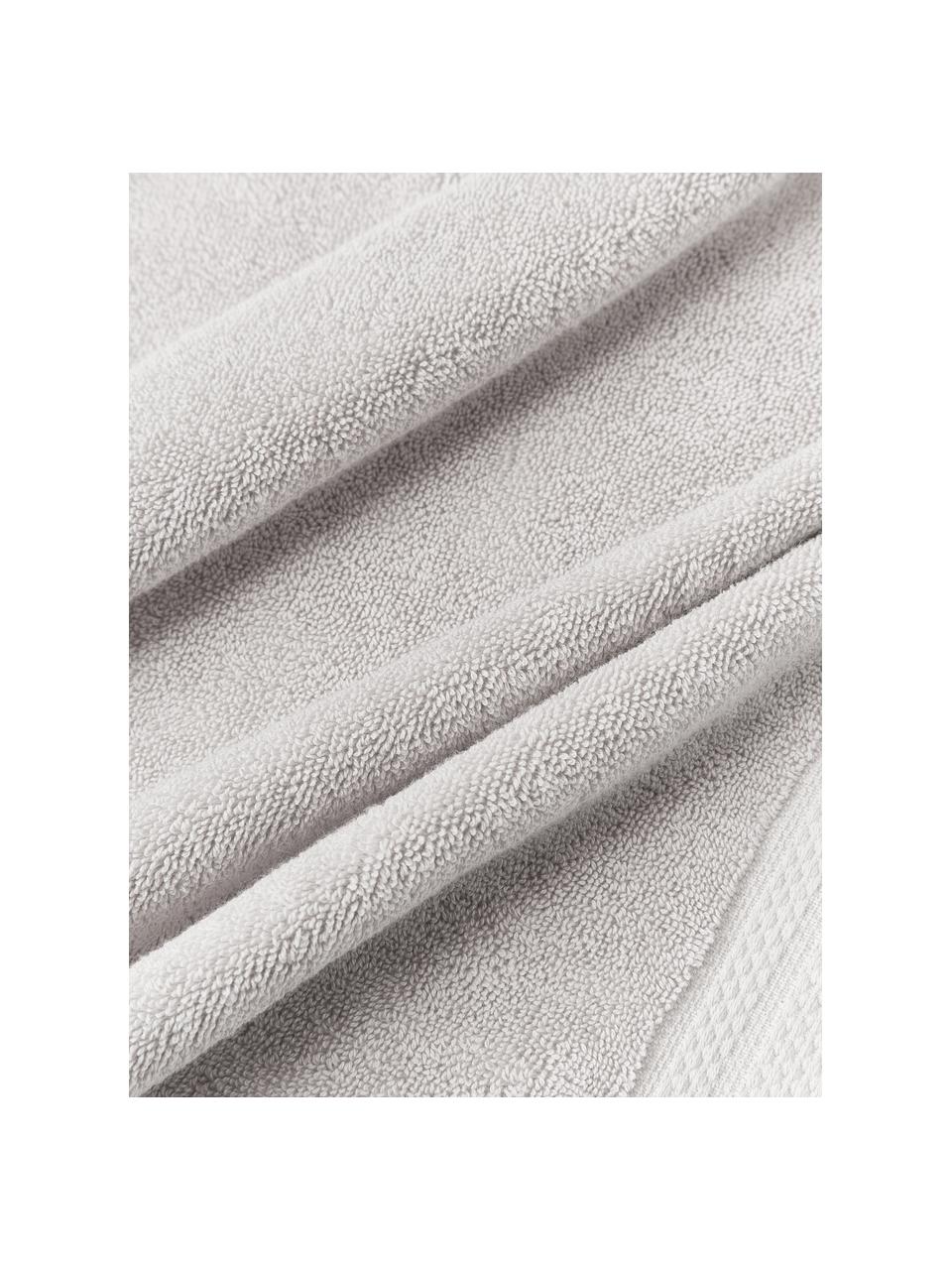 Serviette de toilette en coton bio Premium, tailles variées, 100 % coton bio, certifié GOTS
Qualité supérieure 600 g/m²

Le matériau est certifié STANDARD 100 OEKO-TEX®, IS025 189577, OETI, Gris clair, larg. 50 x long. 100 cm, 2 pièces