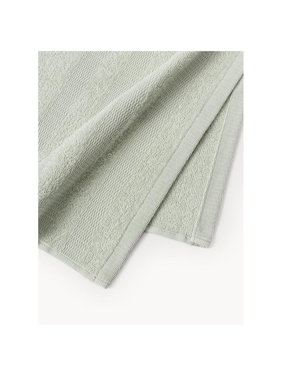 Serviettes d'invité en coton Camila, 4 pièces, 100 % coton
Grammage léger, 400 g/m²

Le matériau est certifié STANDARD 100 OEKO-TEX®, 3883CIT, CITEVE, Vert sauge, larg. 30 x long. 50 cm