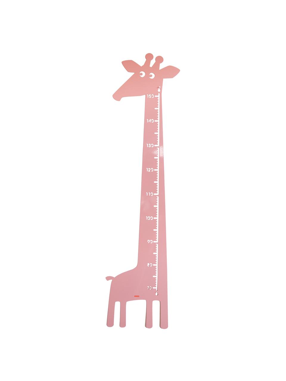 Medidor altura Giraffe, Metal con pintura en polvo, Rosa, An 28 x Al 115 cm