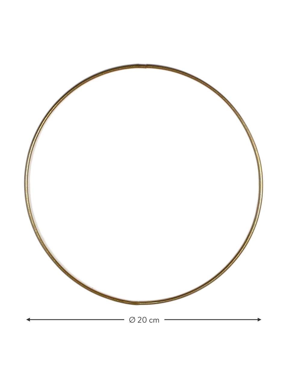 Anello in metallo color oro Rondon, Metallo verniciato, Ottonato, Ø 20 cm